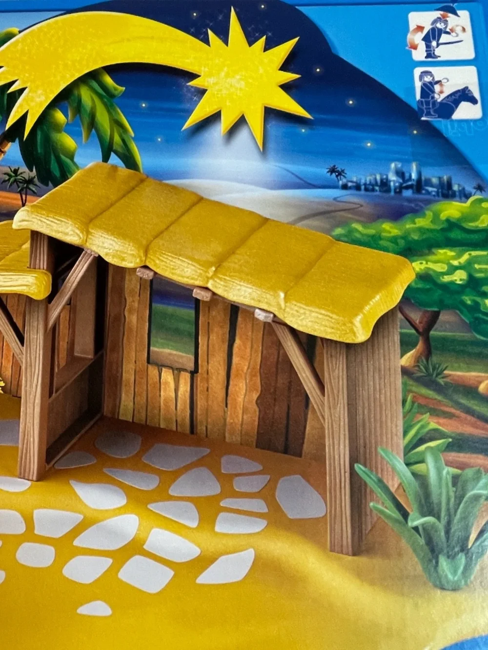Playmobil 4884 Large Nativity Manger Set Three Wise Men Christmas Stable Figures